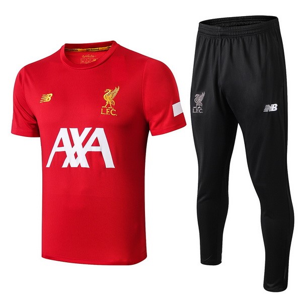 Trainingsshirt Liverpool Komplett Set 2019-20 Rote Weiß Schwarz Fussballtrikots Günstig